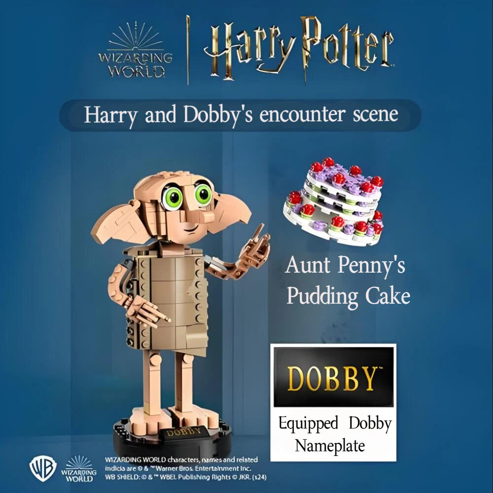 403pcs Popular Movie Game Dobby House Elf 76421 Creative Toy Room Decoration For Kids Holiday Party Supplies Birthday Gifts