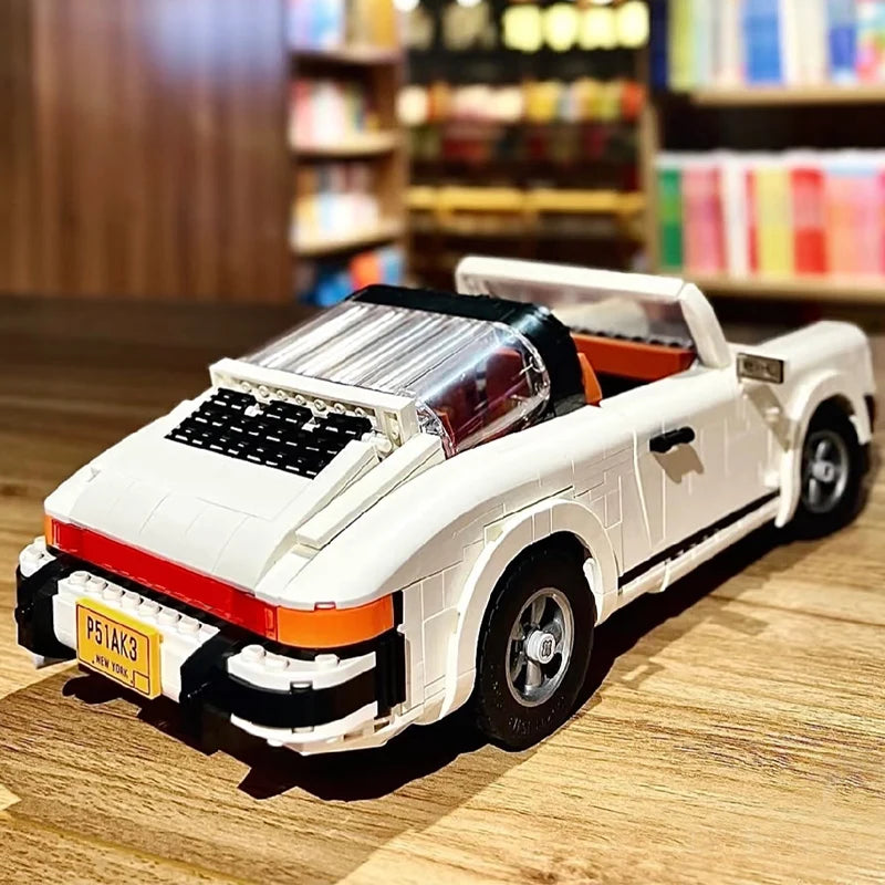 🚗 Carro Retrô – Kit de Blocos de Montar (1458 Peças)