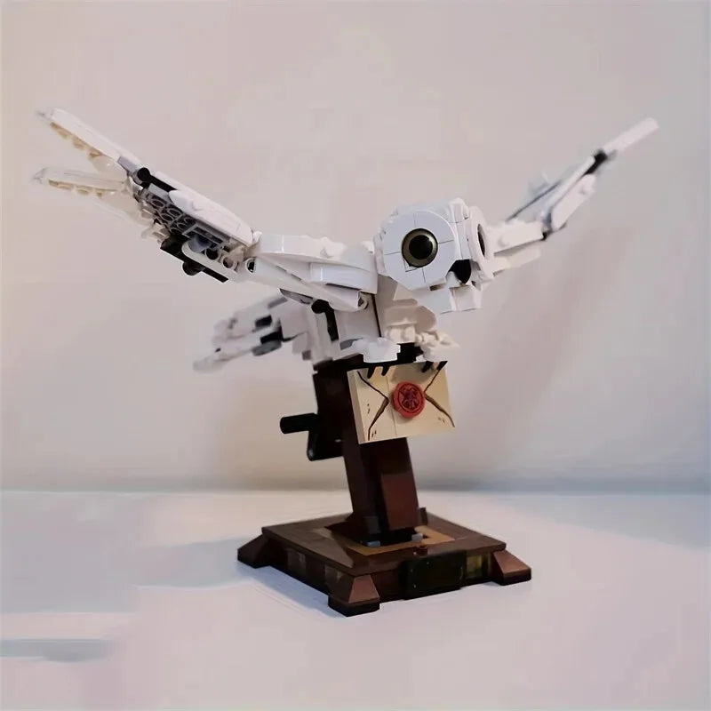 Magic Movie Hedwiged Owl Phoenix Fawkesed Divine Beast Building Blocks Animal Model Assembled Toy Kid Gift