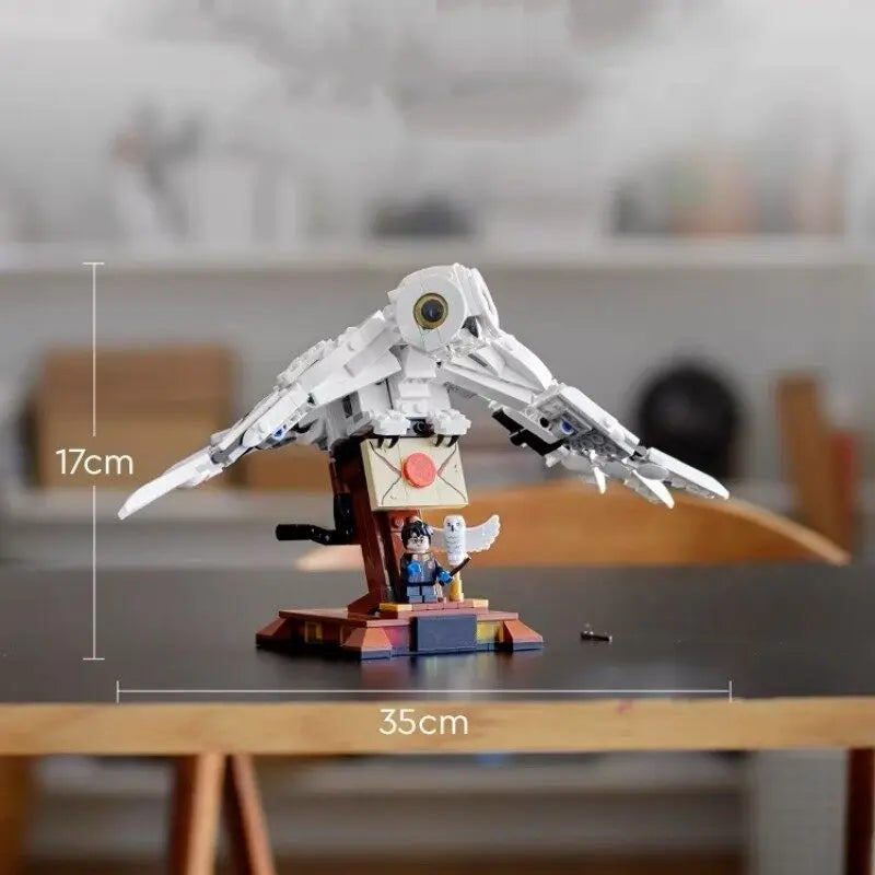 Magic Movie Hedwiged Owl Phoenix Fawkesed Divine Beast Building Blocks Animal Model Assembled Toy Kid Gift