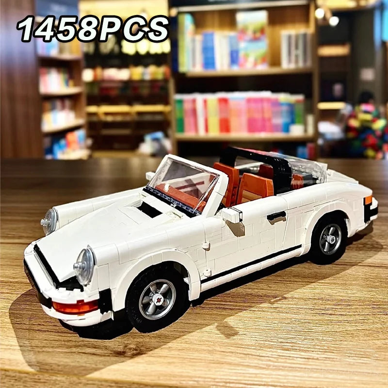 🚗 Carro Retrô – Kit de Blocos de Montar (1458 Peças)