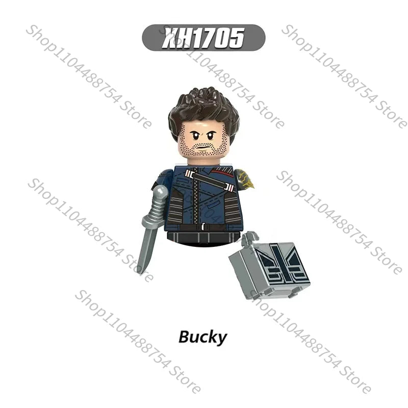 NEW Marvel Iron Man Captain America Scarlet witch Classic movie MINI building block gift toys children's brick toys