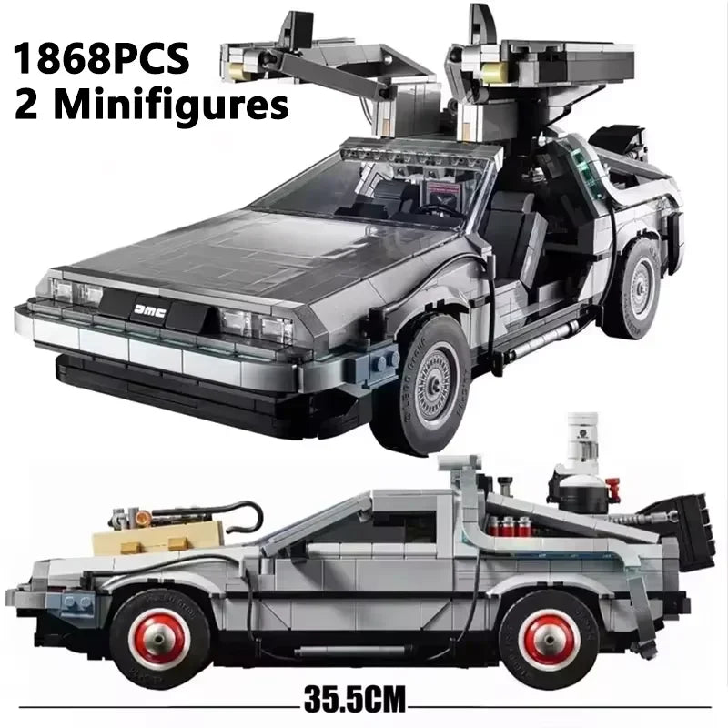 ⏱️ DeLorean DMC-12 – Máquina do Tempo “Back to the Future” (1872 Peças)