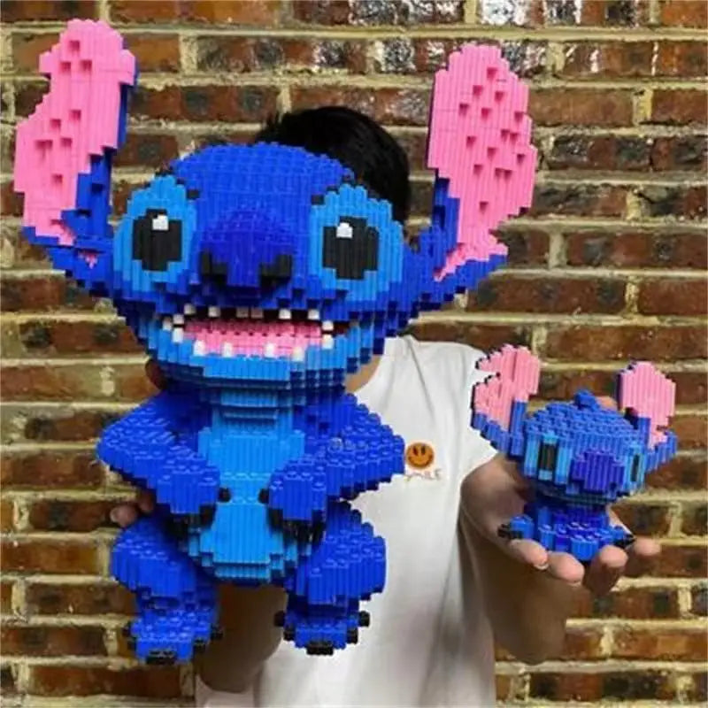 Disney Building Block Stitch Giant Stitzer Assembly Toy Children's Birthday Gift Puzzle Desktop Decoration