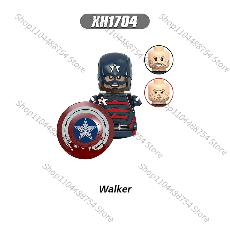 NEW Marvel Iron Man Captain America Scarlet witch Classic movie MINI building block gift toys children's brick toys