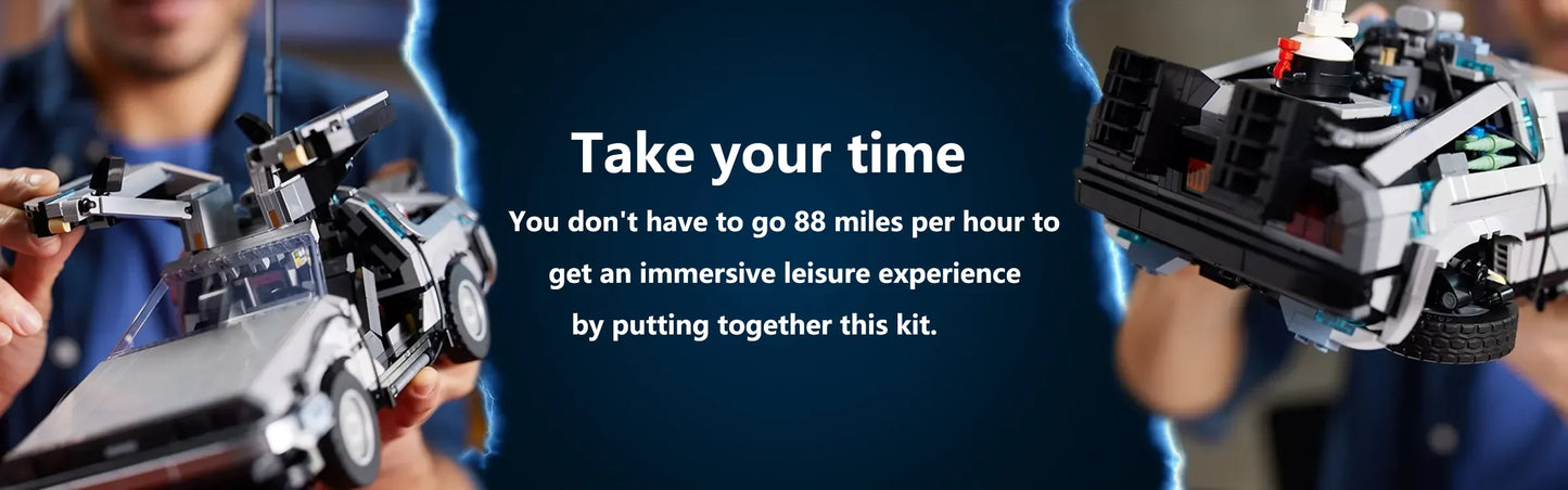 ⏱️ DeLorean DMC-12 – Máquina do Tempo “Back to the Future” (1872 Peças)