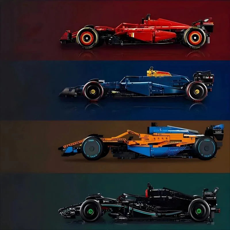 🏎️ Carro de Corrida F1 – Kit de Blocos de Montar (1639 Peças)