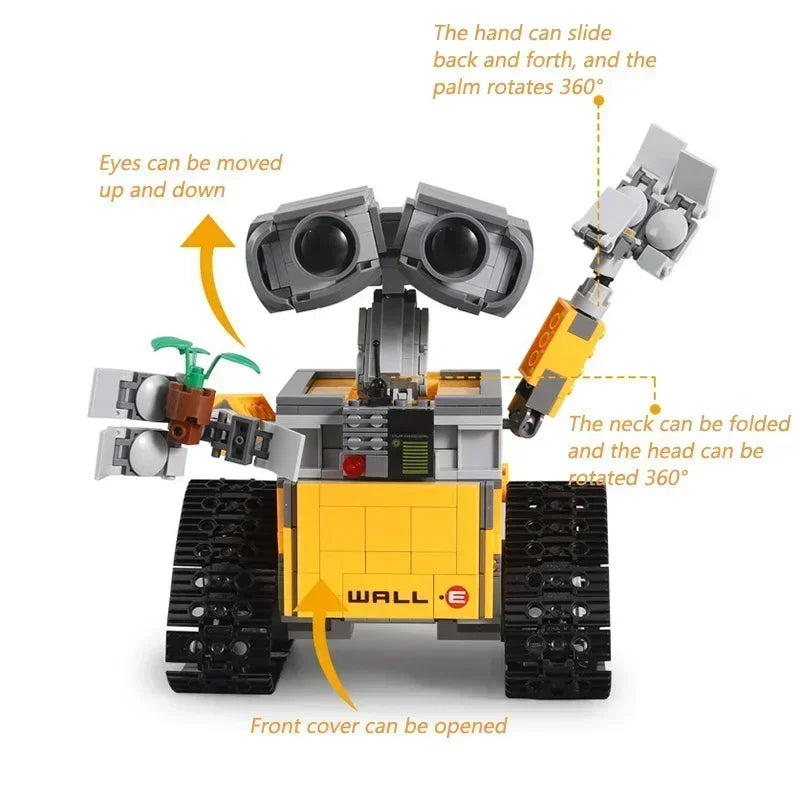 🤖 Robô Hi-Tech APP RC – Kit de Blocos de Montar Elétrico (687 Peças)