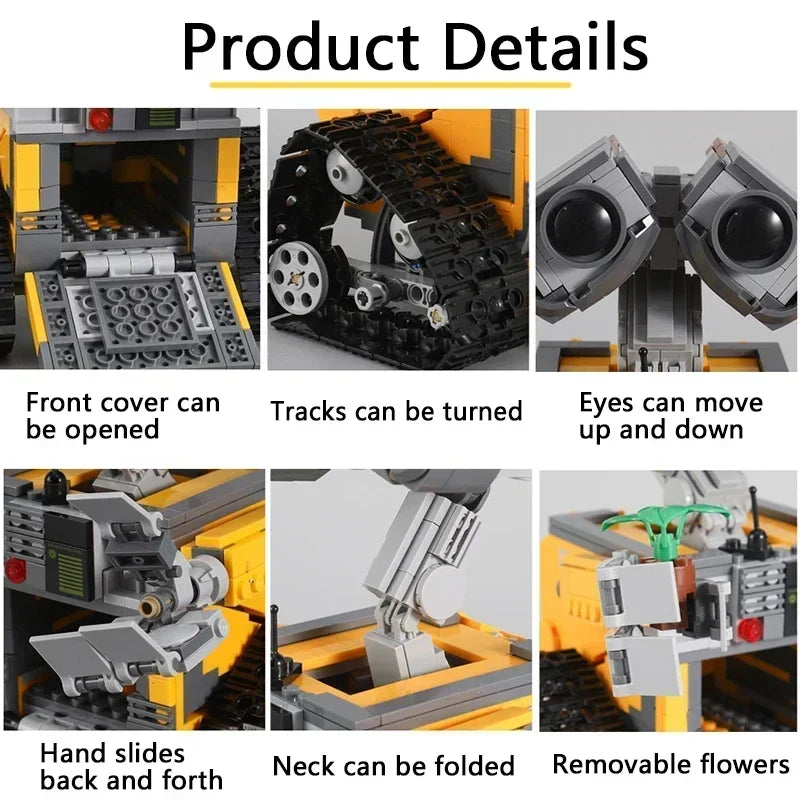 🤖 Robô Hi-Tech APP RC – Kit de Blocos de Montar Elétrico (687 Peças)