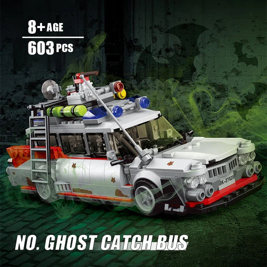 👻 Mini Ghost Car – Kit de Blocos de Montar MOC (603 Peças)