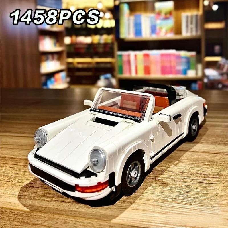 🚗 Carro Retrô – Kit de Blocos de Montar (1458 Peças)