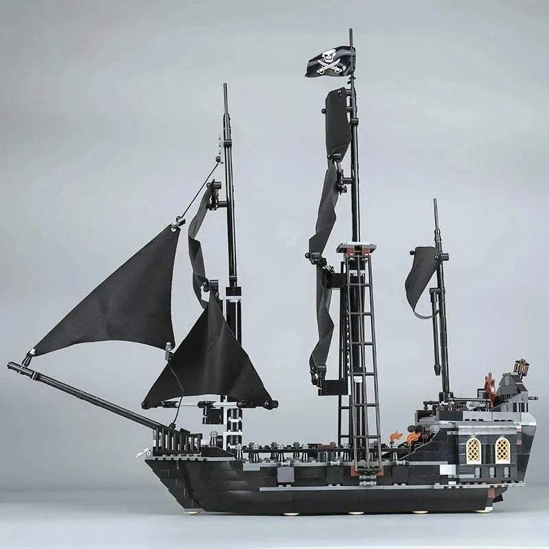 Pirates Of The Caribbeans Queen Anne Revenge Warship The Black Pearl 4195 4184 Ship Building Blocks Model Toys Bricks Kids Gifts